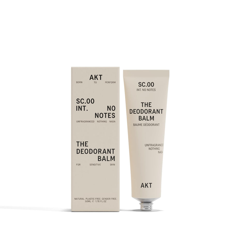 AKT front tube showing label and compact 50mL size for travel