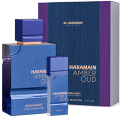 Al Haramain bottle front view showing elegant amber-oud packaging and luxury impression