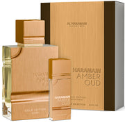 Al Haramain bottle front view showing elegant packaging and premium appeal