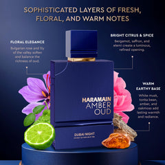 Al Haramain perfume droplet texture on glass illustrating silky resinous amber feel