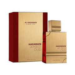 Al Haramain bottle angled detail highlighting glass texture and refined design benefit