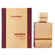 Al Haramain front bottle view shows elegant design and strong presence