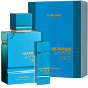 Al Haramain bottle front view showing Aqua Dubai and clear citrus freshness