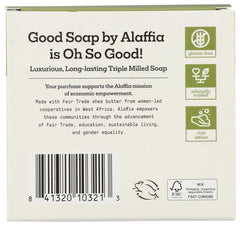 Alaffia soap lather texture close-up showing rich foam for effective cleansing