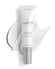 ALASTIN front packaging showing lightweight 2 oz bottle and product benefit