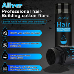 ALIVER applied on a man covering thinning crown for natural fuller hair