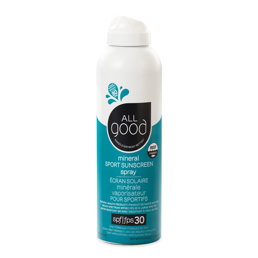 All Good front label showing SPF 30 and reef-friendly benefits for easy identification