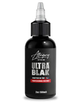Allegory Ultra BLAK front bottle showing brand and clear pigment for easy inspection