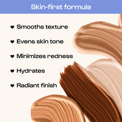 ALLEYOOP swatched texture on skin showing smooth second-skin finish