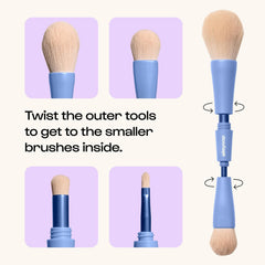 ALLEYOOP Overachiever close-up of soft vegan bristles highlighting gentle blend performance