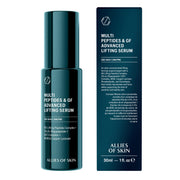 Allies of Skin front packaging showing label and elegant bottle for clear product identification and trust