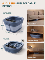 ALLJOY bubbling water action creating gentle circulation for relaxing foot massage