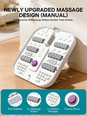 ALLJOY massage rollers and textured footbed for targeted stimulation