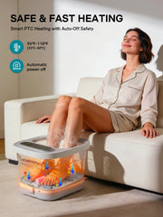 ALLJOY touchscreen close-up displaying temperature and timer for convenience