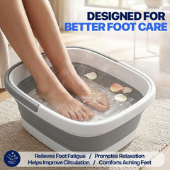 AllSett Health folded tub flat for storage, space-saving benefit