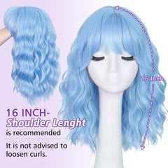 AllureLocks close-up of curly synthetic fiber texture, realistic shine and tangle resistance