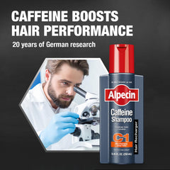 Alpecin C1 lather close-up illustrating rich foam and effective cleansing