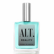 ALT. FRAGRANCES Reality front bottle showing sleek design and travel-ready size