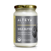 Alteya front jar showing pure shea butter and organic certification benefit