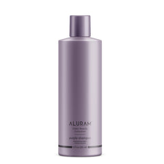 ALURAM front bottle view showing purple shampoo for brightening hair