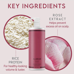 ALURAM creamy foam lather demonstrating rich gentle cleanse and lightweight lift