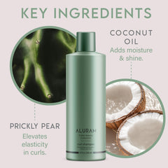 ALURAM shampoo lather texture highlighting gentle cleansing action
