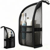 ALZHIUM standing toiletry bag front view showing organized exterior benefit