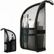 ALZHIUM standing toiletry bag front view showing organized exterior benefit