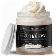 Amallow front jar showing vanilla lavender label and travel-friendly size