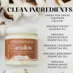 Amallow open jar top view revealing smooth whipped interior and scoopable moisturizer for easy use