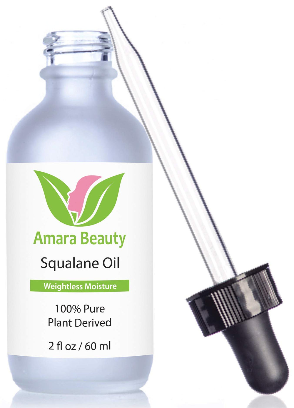 Amara Beauty bottle front packaging showing label and 2 fl. oz size for clear benefit