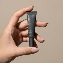 AmazingCosmetics tube open with cream swirl showing concentrated formula benefit economical use