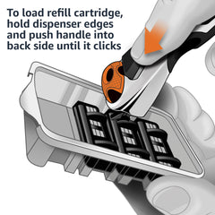 Amazon Basics blade detail showing anti-clog channels for fast rinsing and low maintenance