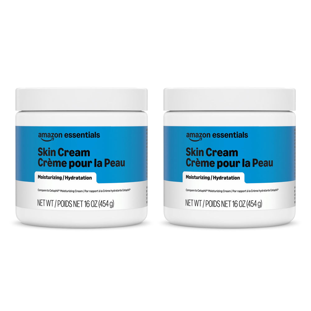 Amazon Essentials front jar view showing brand and packaging benefit: clear product ID