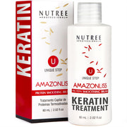 Amazonliss front bottle showing product and clear branding, conveys professional results