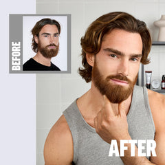 American Crew beard balm in hand application demonstrating easy warming and spreadability