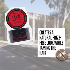 American Crew used to style short hair demonstrating natural low-shine finish