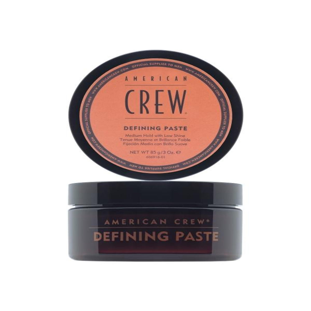 AMERICAN CREW front packaging view showing low-shine textured styling benefit