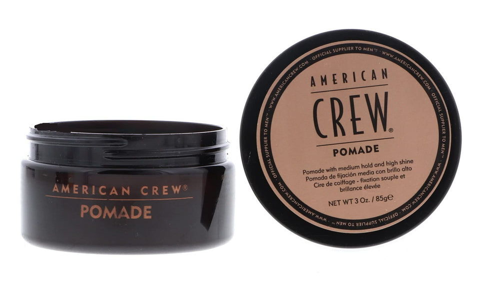 American Crew jar front view showing label and easy scoop benefit