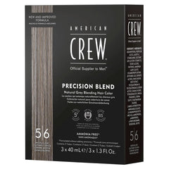 American Crew tube close-up label in medium ash highlighting ammonia-free benefit