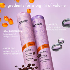 amika big hit creamy lather texture demonstrating gentle cleansing
