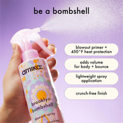 amika spray mist in motion delivering even coverage and lightweight lift