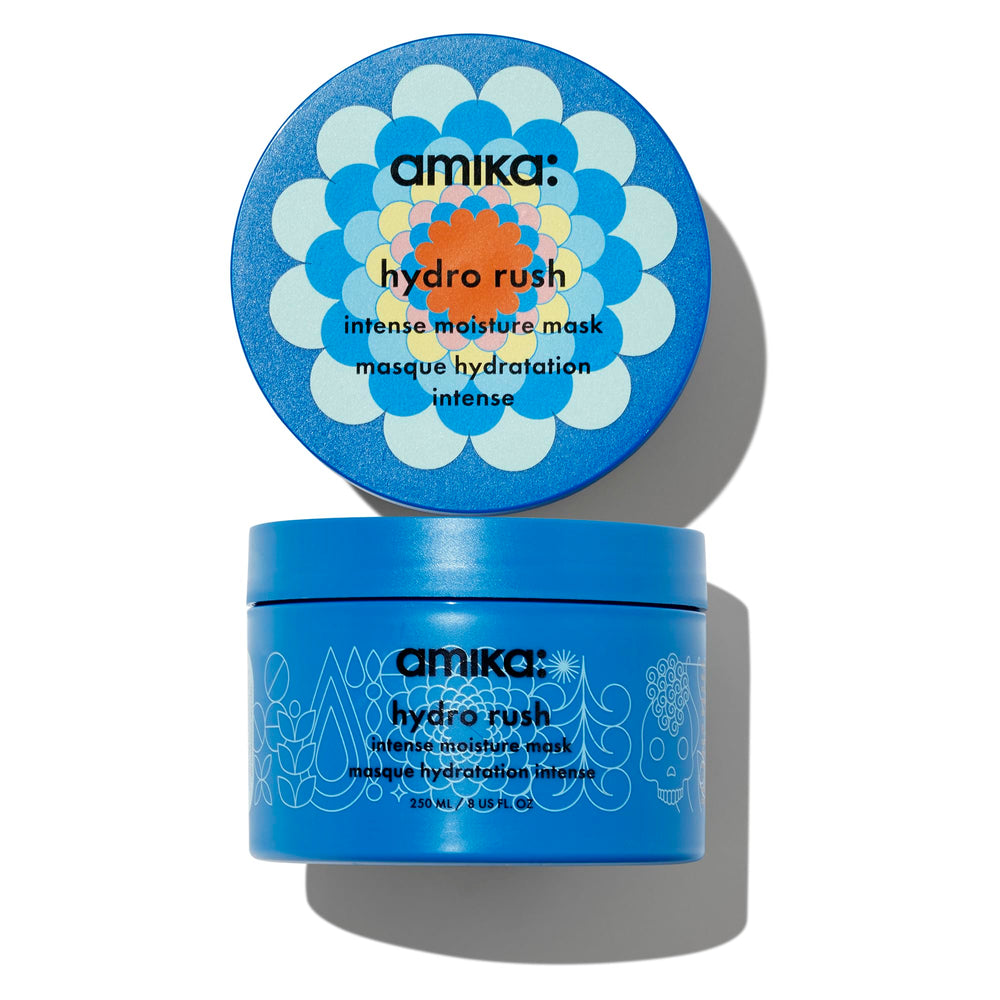 Amika Hydro Rush front jar showing packaging and hydration benefits