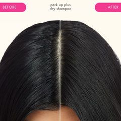 Amika Perk Up Plus arrowroot powder close-up highlighting oil-absorbing benefit
