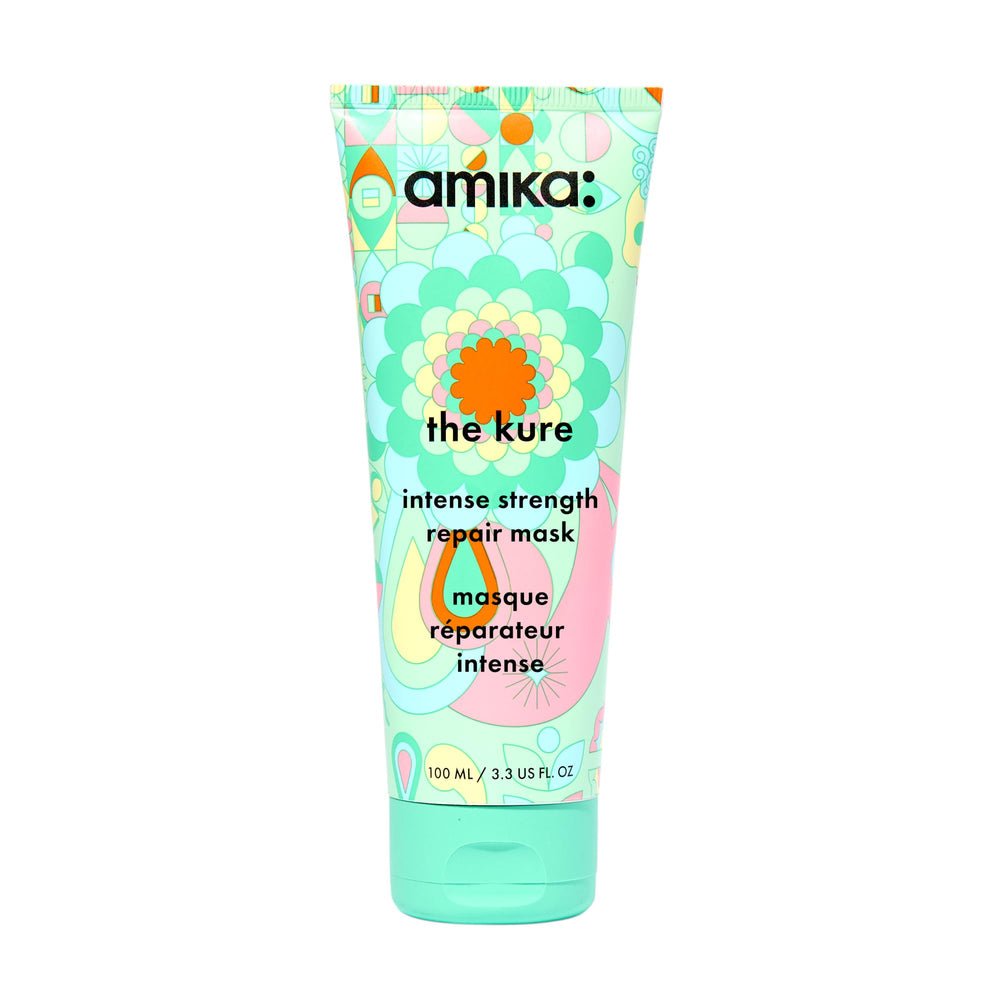 Amika front packaging showing product benefits and clean design