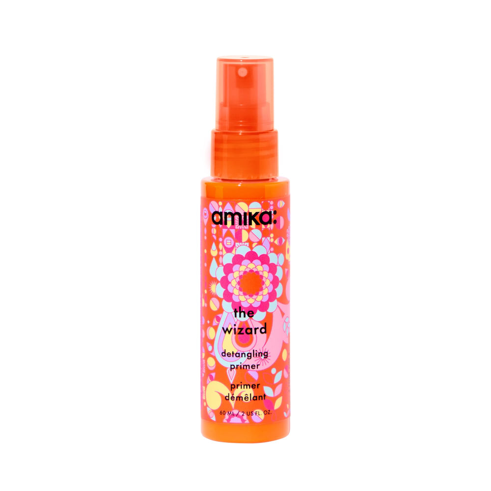 Amika The Wizard front bottle showing label and size benefit