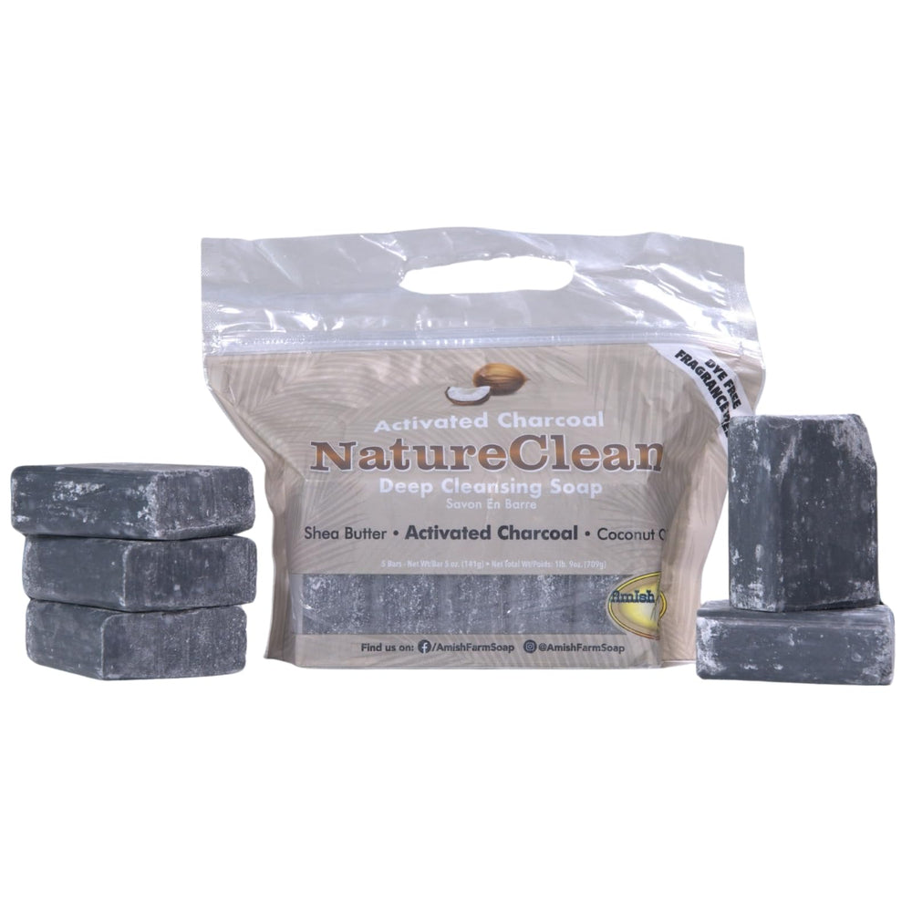 Amish Farms front packaging showing five bars and product benefits