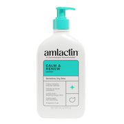 Amlactin front packaging showing 14.1 oz pump and clean design for easy use