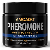 AMOADO front jar showing product label and size, highlights premium look