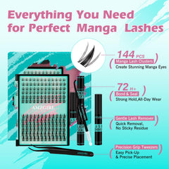 AMZGIRL invisible lash band detail blending seamlessly with lashes